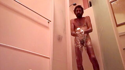 Steve nude showering very sexy