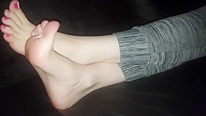 Stinky socks removal and sweaty sole tease