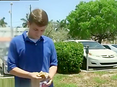 Straight guys serviced by gay in secret cam