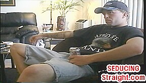 Straight jock enjoys fellatio and unsaddled sex for cum
