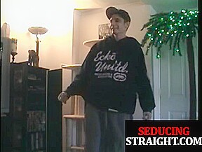 Straight twink takes jizz after sucked off by sturdy DILF