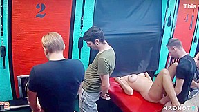 Stunning Top Model Arrived At Sex Club To See Her Man