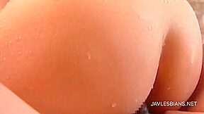 Submissive Japanese lesbian girls strapon fuck