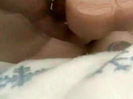Submissive wife gets ass and pussy filled with dildos and her face fucked