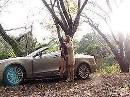 Sumire Niwa & Satoh Shirane - Car Sex Challenge! 2