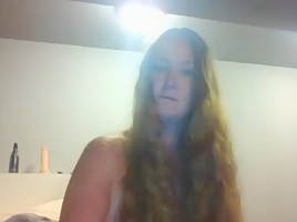 Super Long Haired Hairjob and Cum in Hair