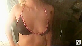 Super fine cyber girl teasing in her panties while taking a shower HOT