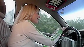 Sweet girl masturbating in public