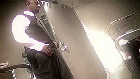Tattoed Babe Gags On Black Cock