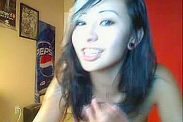 Tattooed Asian Masturbation