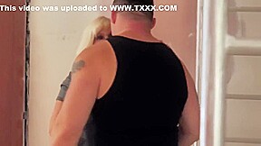 Tattooed Blonde Milf Fucked And Sucked By A Worker On T