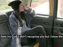 Tattooed and Cute brittish sucks and fucks a driver hard cock