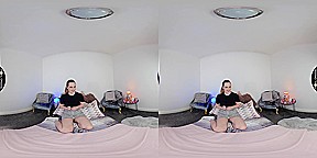 Teen Girl Next Door - Amateur English Teen Solo Masturbation VR