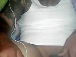 Tented up smoking and pumping cock