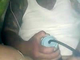 Tented up smoking and pumping cock
