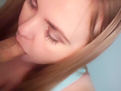 The Girl Sucks Juicy Cock And Gets A Load In Her Mouth
