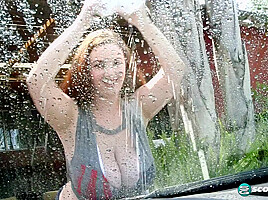 The Milly Marks boobular car wash