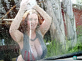The Milly Marks boobular car wash