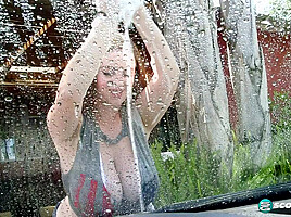 The Milly Marks boobular car wash