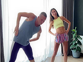 The Older Step brother Caught His Cousin And Her Boyfriend Having Sex Joined In A Bi Threesome - 3 97