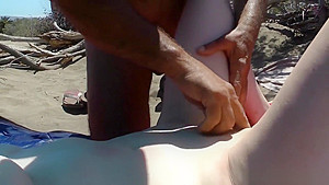The beach whore for everyone on Maspaloma Gran Canaria