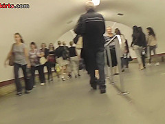 The best upskirts with skinny lady caught in public