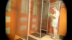 The girls take a shower