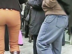 Three stunning sexy asses in jeans
