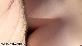 Threesome amateur gets cumshot