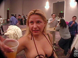 (Throw Back Thursday) Porn Trade Show Exposed Behind the Scenes Interracial Sex - SouthBeachCoeds