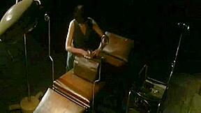Tied-up Self-Examination with a Speculum