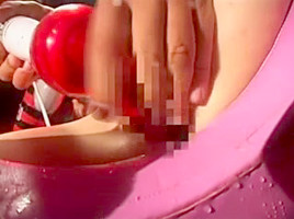 Tight ass Asian bitch stimulated then squirts hard