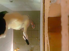 Tight body teen 18+ caught taking a shower