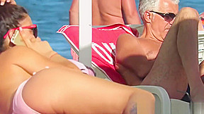 Topless Bikini teens 18+ Beach Video HD