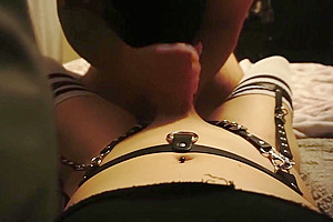 Trans Girl Gets Blowjob And Has Multiple Orgasms While Plugged