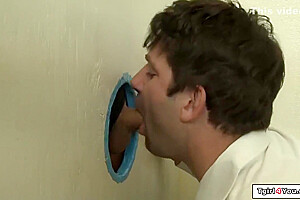 Ts Cock Sucked In Gloryhole With Tori Mayes And Big T