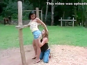 Two Lesbian Brazilian Ranch Girls Horsing Around (EDITED)