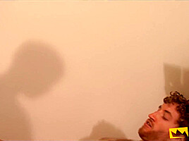 Two guys smell their sweat and pound one of them after deep sucking