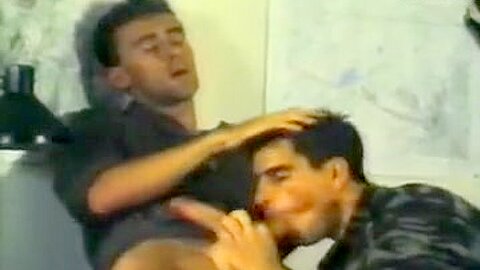 Two hot military guys fool around