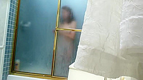 Typ bespannt seine haarige Stiefschwester in der Dusche!