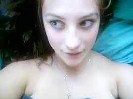 UK immature teases with big natural boob
