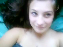 UK immature teases with big natural boob
