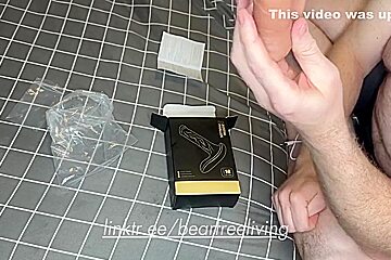 Uncut Bear Opens First Dildo - Prostate Penetration Dick With Uncut Cocks