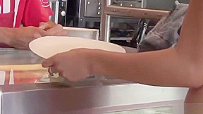 Unearthly Nova Brooks in real blowjob video in public place