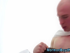 Uniform Elder Sucks Penis