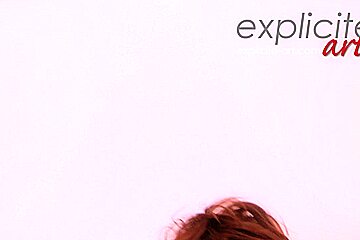 Very first pov massage and blowjob video for a french busty redhead