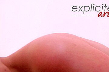 Very first pov massage and blowjob video for a french busty redhead