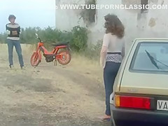 Vintage Aunty stripping for Neighbour