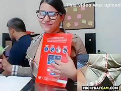 Webcam In Her Office