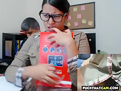 Webcam In Her Office